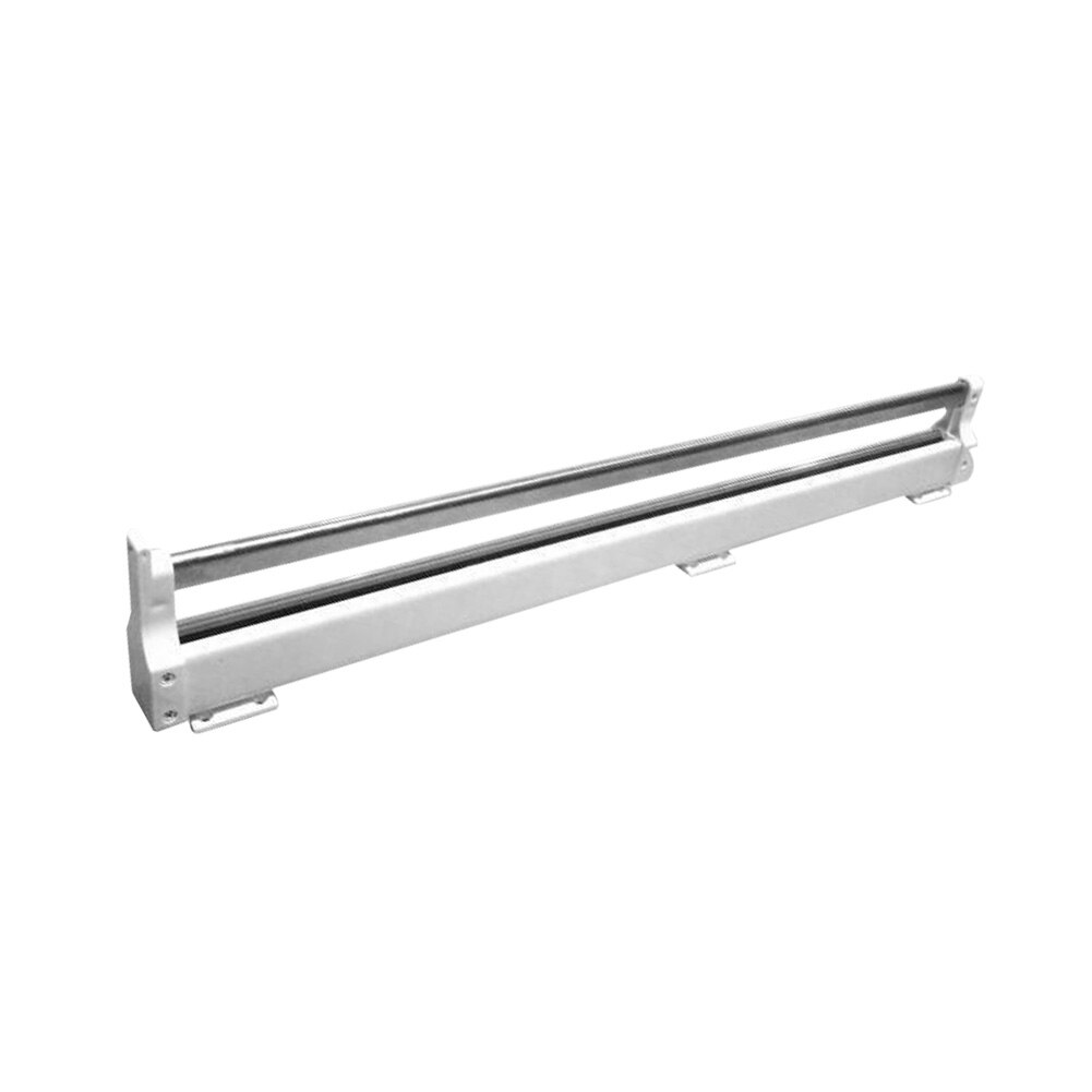 Let at installere hjemmetøjskinne rustfrit stål pladsbesparende skab betjent stang holdbar udtræk garderobe bøjle opbevaringsholder: Hvid 40b