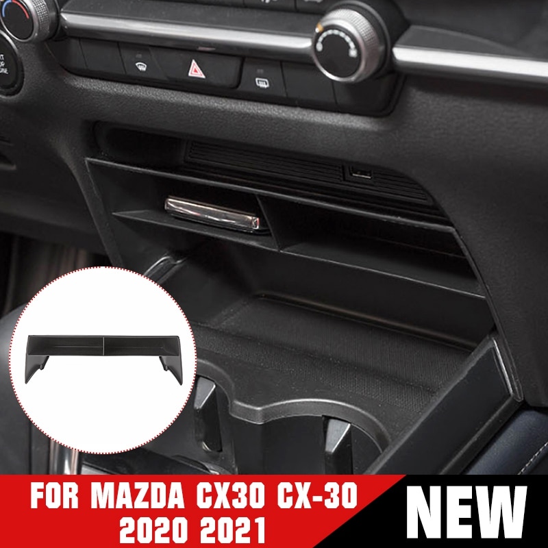 ABS Car Central Control Multifunction Storage Box For Mazda CX30 CX-30 Car Multi-grid Storage Box Stowing Tidying