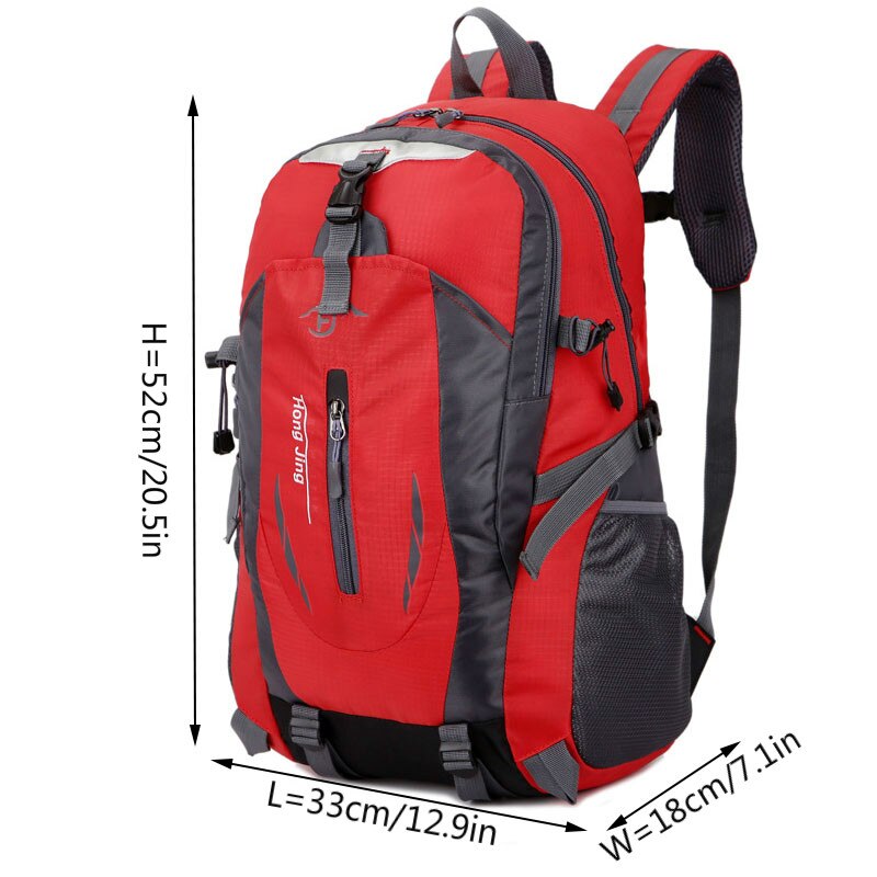 40l waterdichte outdoor sportklimrugzakken, wandel- en kampeerrugzak voor dames en heren, ,5 kleuren nylon trekkingrugzak