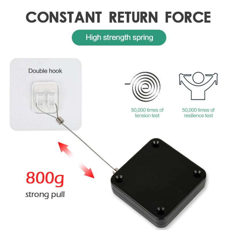 Hole-free Punch-free Automatic Sensor Door Closer Automatic Mounted Spring Adjustable Surface Door Quick Install 1.2M