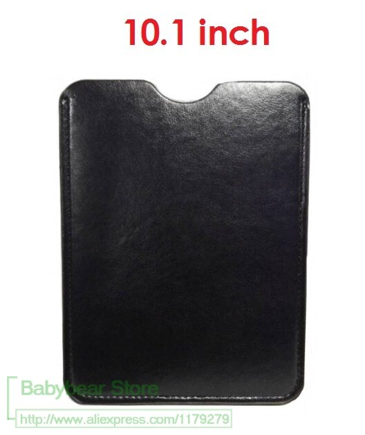 Universal 10.1" Tablet Case - PU Leather Folio Cover - Shockproof, Anti-Dust, Business Style: Leather black bag