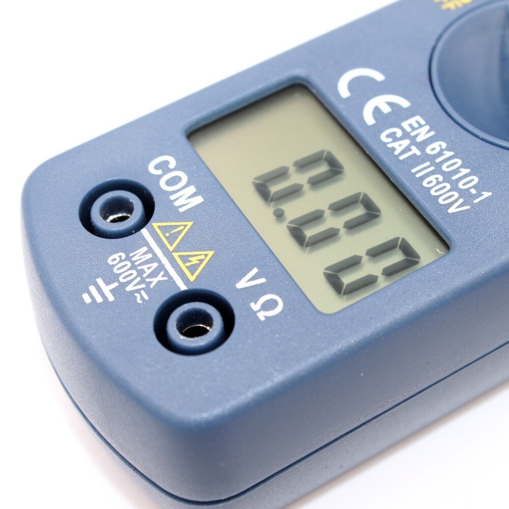 WHDZ Digital Current Clamp Meter DT200 Current Voltage Resistance Buzzer Data Hold Non-contact Diode Detection Test LCD Display