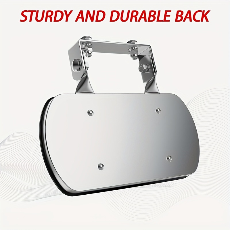 Convex Safety Mirror with U-Shaped Bracket | Wide-Angle View for Blind Spot Reduction | For Tractors, Forklifts, Trucks, Boats
