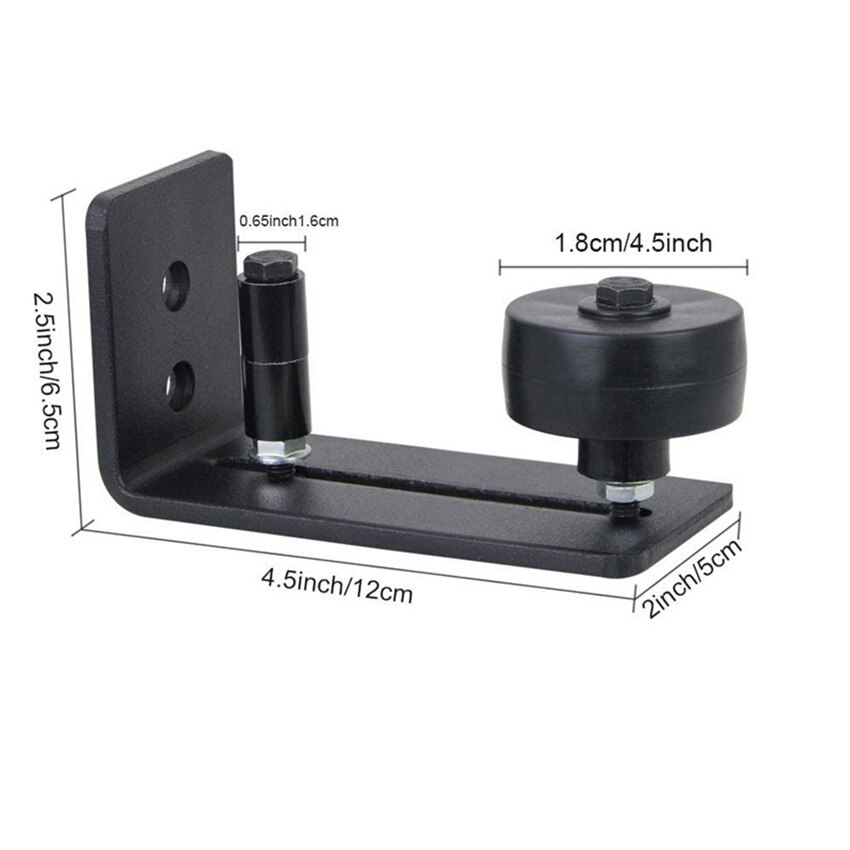 Door Floor Guide - Wall Mounted Bottom Guide with 8 Different Setups for All Sliding Doors, Adjustable, Flush Stay Roller Track