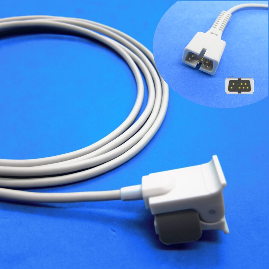 Kort kabel awt voksen finger clip spo 2 sensor for kina biolight blt  m9500,m7000 m69 digital: Barnefingerklips