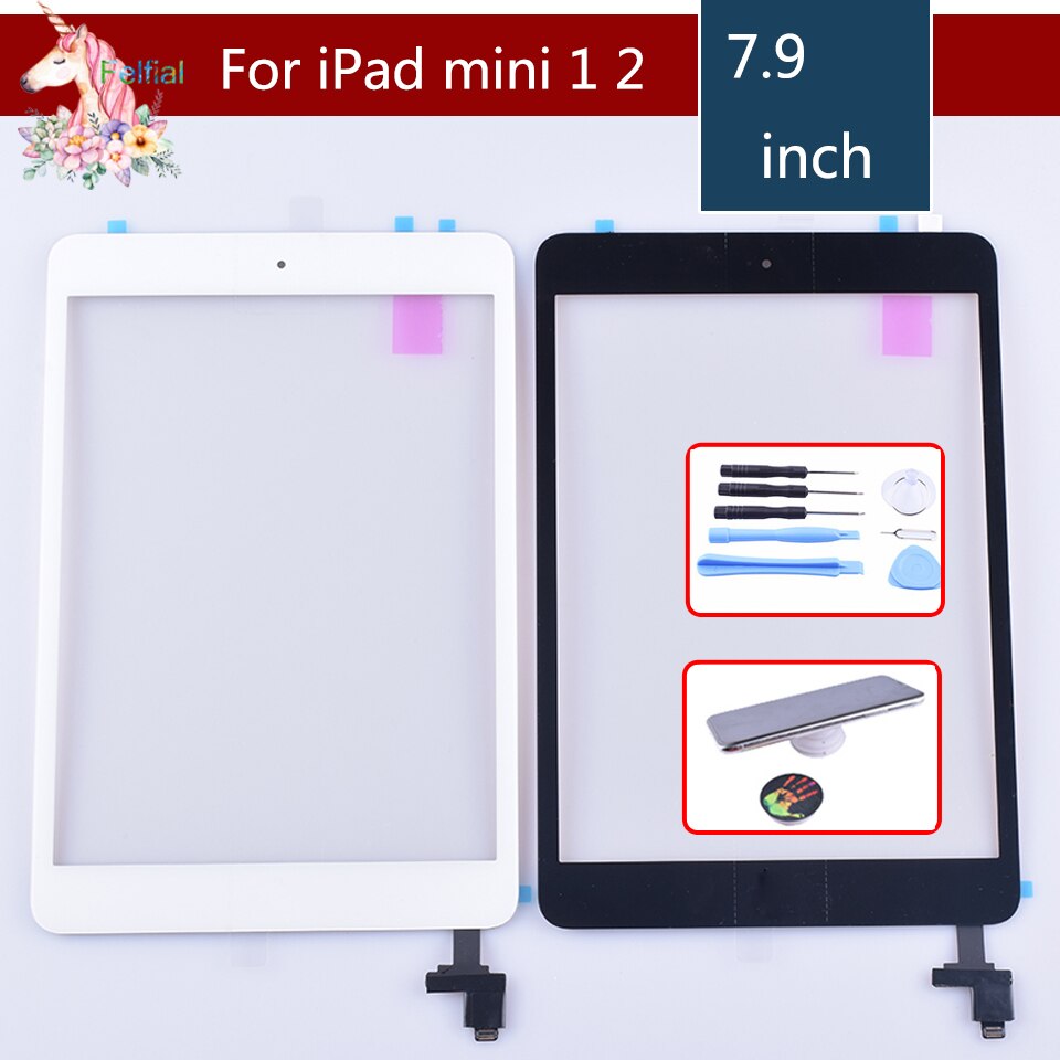 Original für apple iPad mini 1 mini 2 Touchscreen Digitizer mit Home Button IC Front Glas Touch Panel A1432 a1454 A1455 A1489