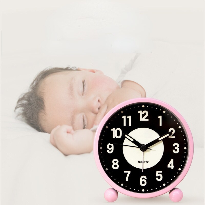 Luminous small alarm clock students use cartoon children mute bedroom Bedside Alarm Clock cute super alarm clock clocks