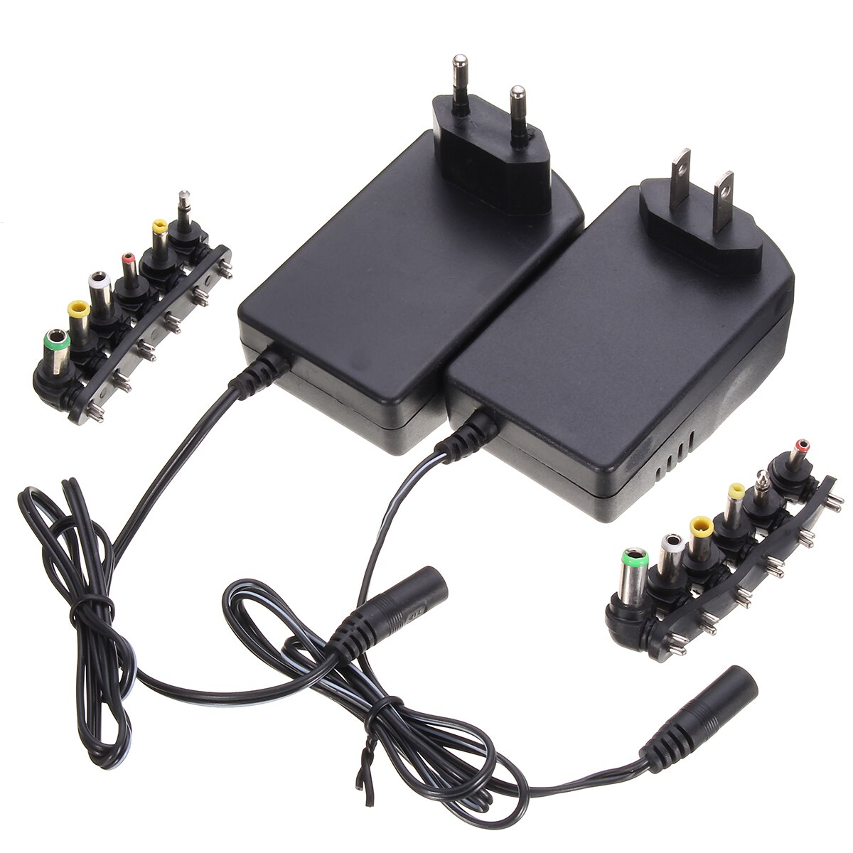 Multi Voltage 3 v 4.5 v 6 v 7.5 v 9 v 12 v Voeding Adapter Converter Kabel 6 stekkers