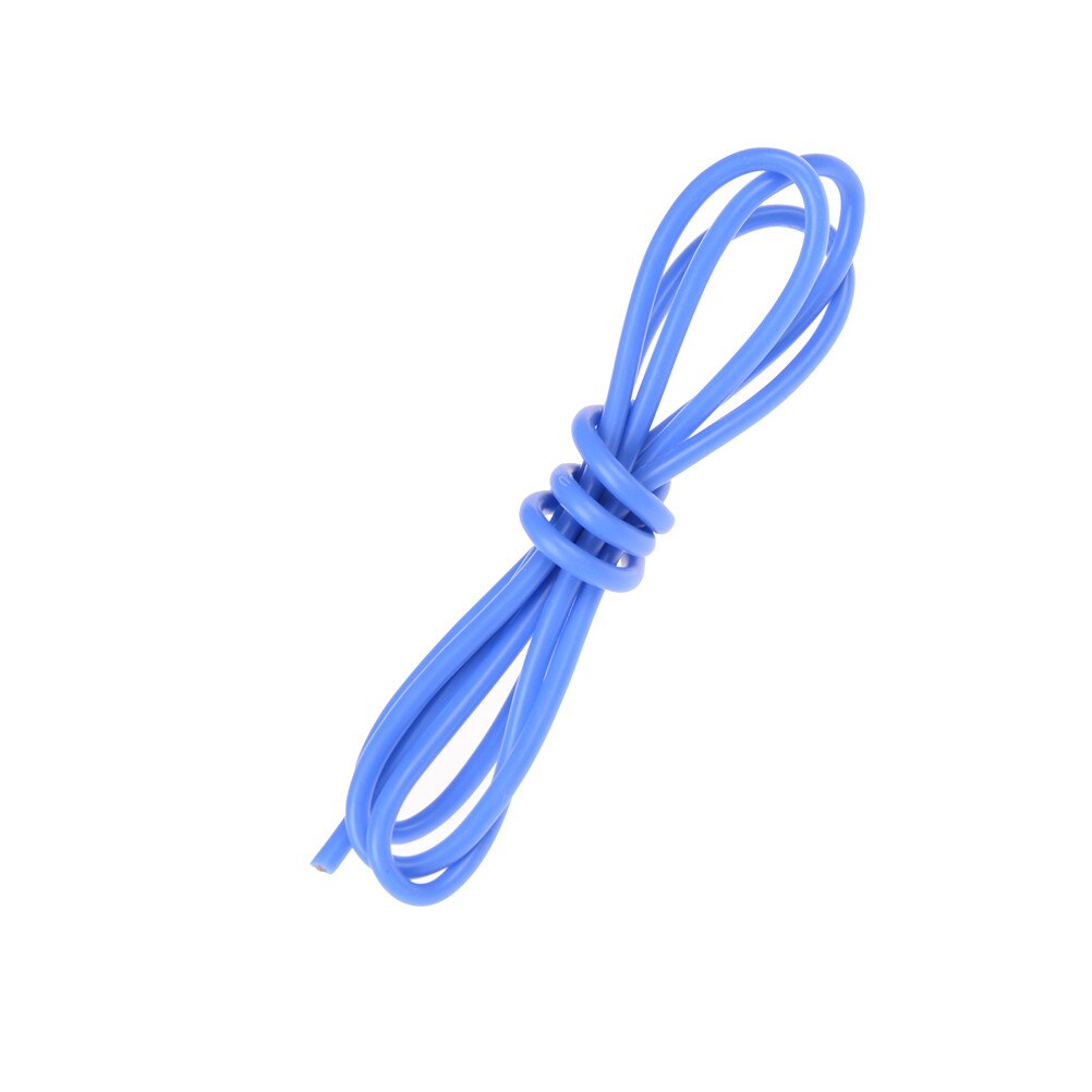 1M Gauge 14 AWG Silicone Rubber Wire Cable Flexible 7 Colors: Blue