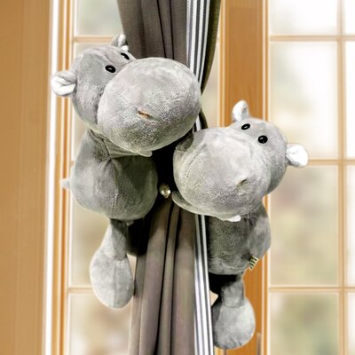 Ganchos de sujeción para cortinas, accesorios de decoración para habitación de niños, correas para cortinas, animales del bosque de la selva, 2 uds.