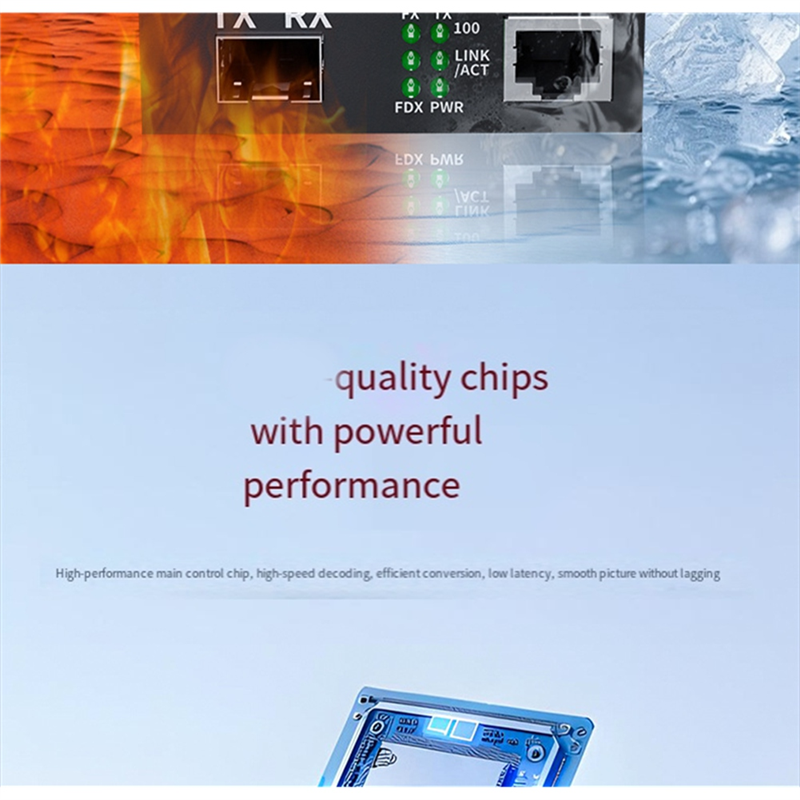 A99E-Transceiver Gigabit SFP To RJ45 Fiber Media Converter LC Single Mode Single Fiber 10/100/1000M