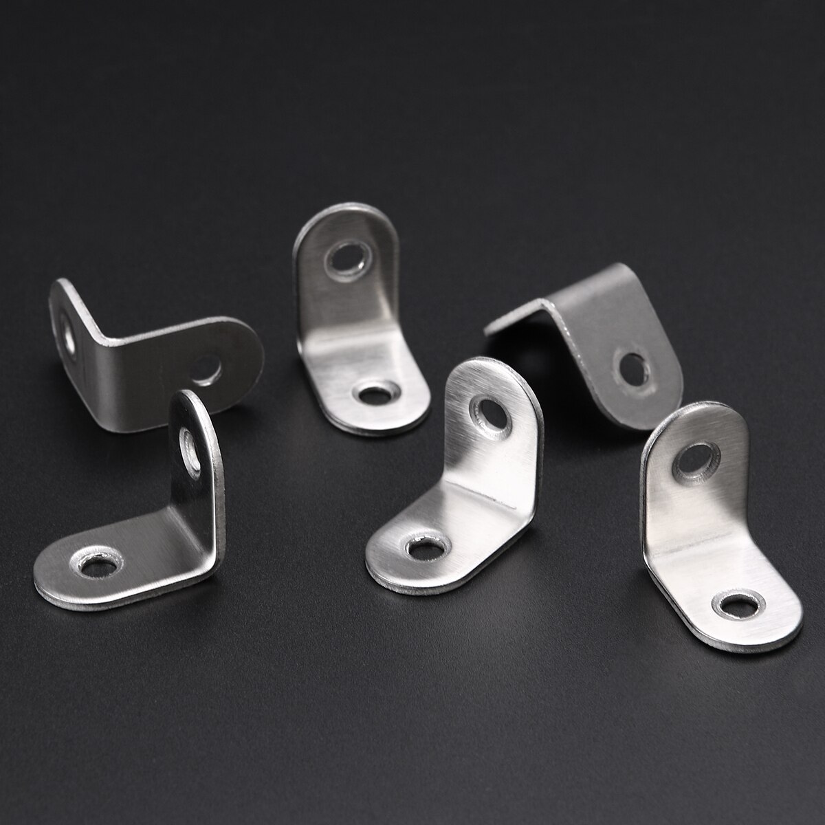 20pcs 90 Degree Angle Bracket Portable Useful Practical 25mm Metal Angle Brackets for Home Indoor Inside