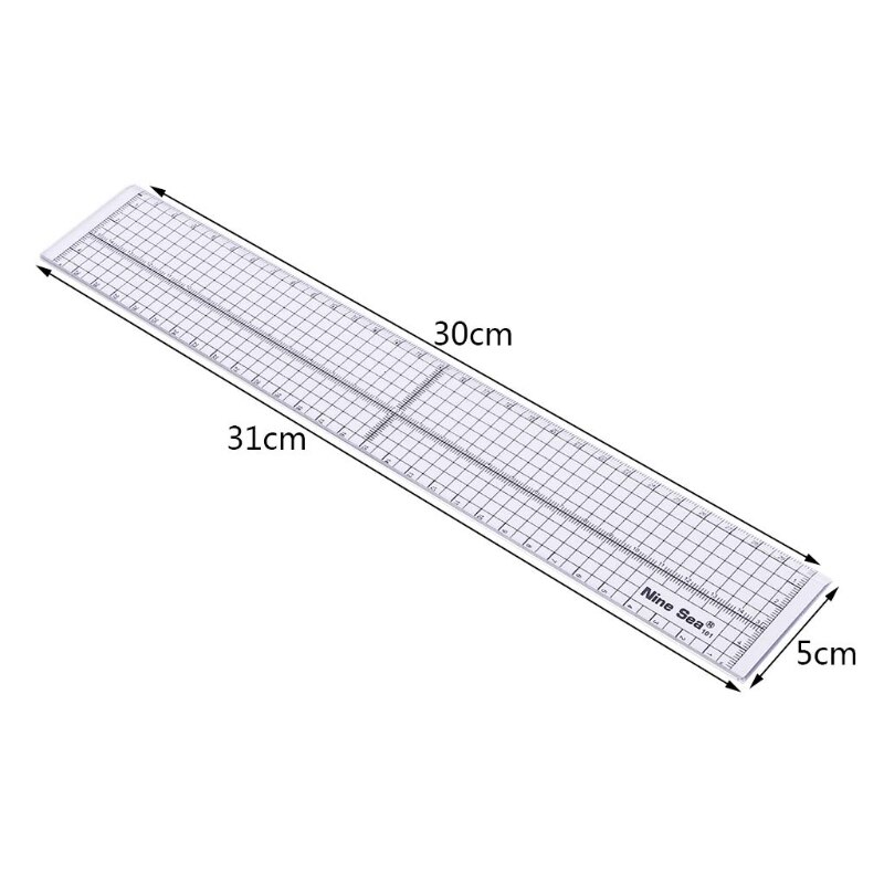 30/45/60cm Quilting Sewing Patchwork Ruler Cutting Tool Thick Transparent DIY: 30CM