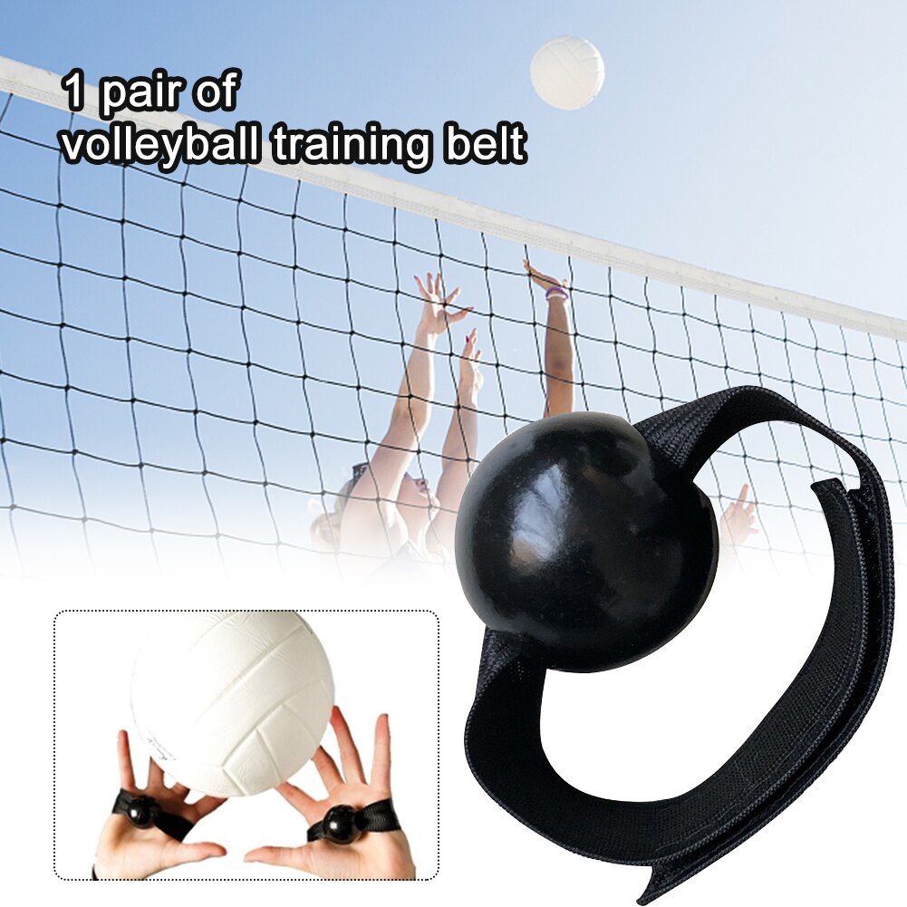 Cinturones De Entrenamiento Para Voleibol - 1 Par, Color Negro, Para Mejorar Técnica De Golpeo Y Pase