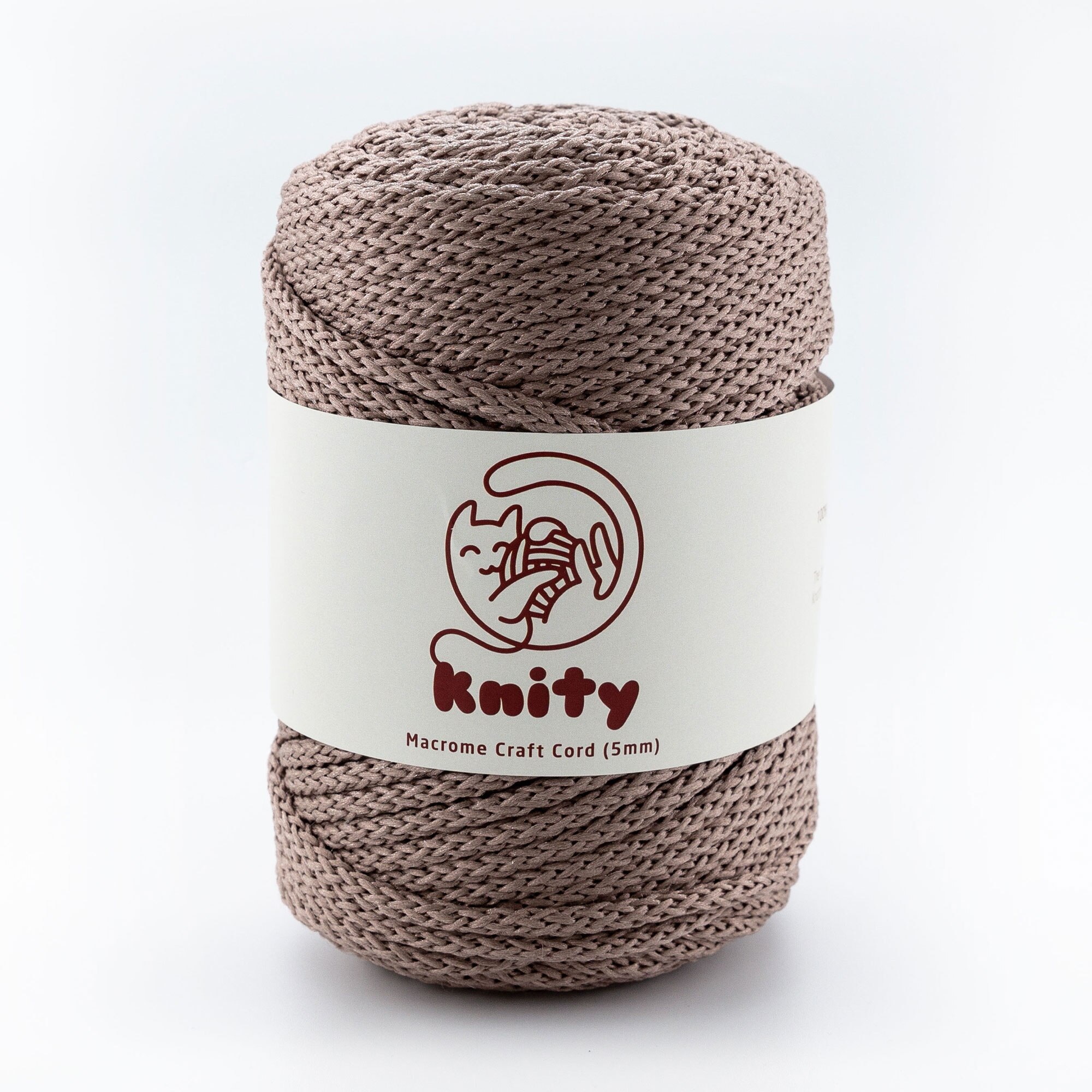 Knity Macrame Craft Cord 5mm Yarn 100m Fiber Crochet Knitting Braiding Knotting Weaving Chain Thread Handmade Rope Natural Braid