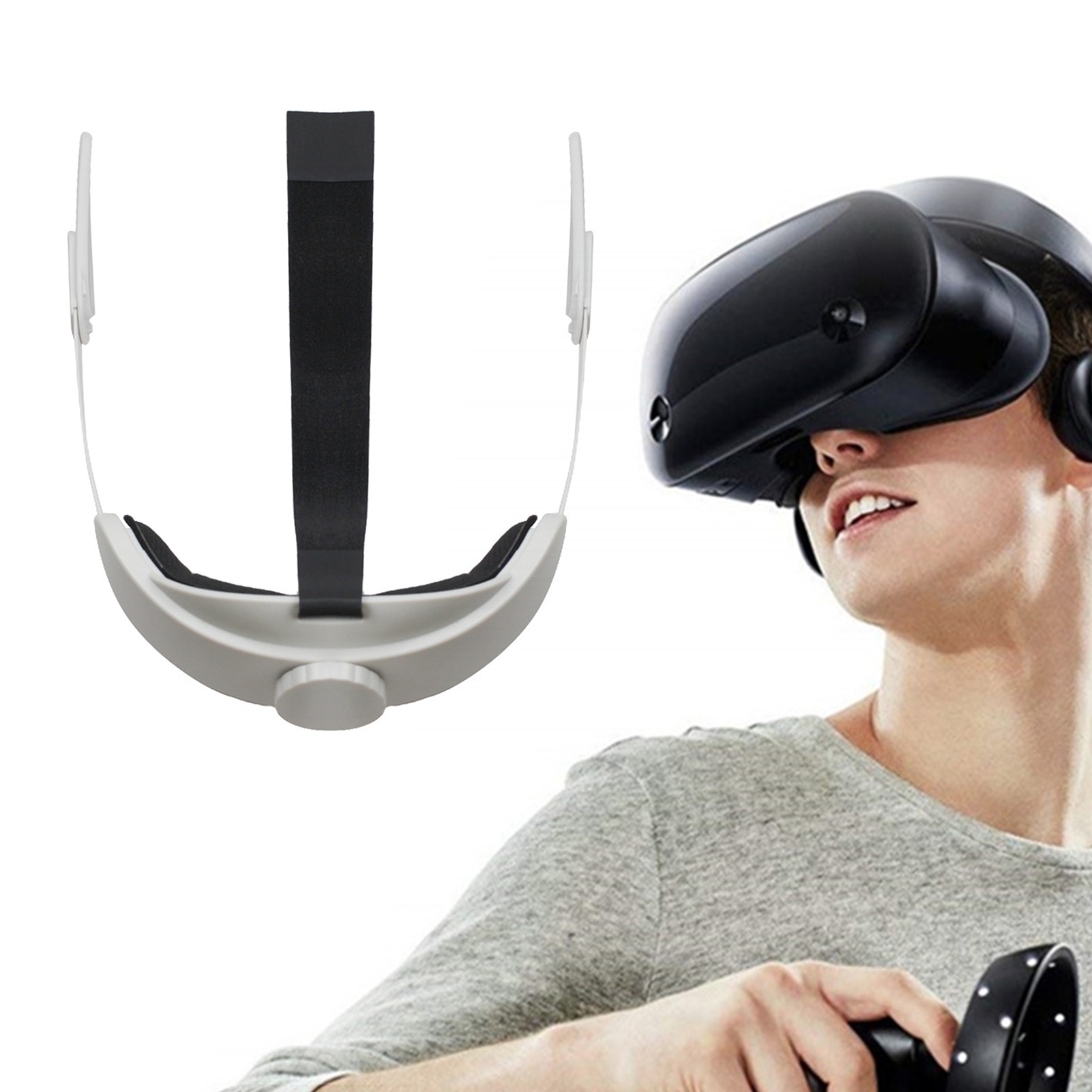 Ersetzen sie die bequeme vr-brille quest 2 vr durch ein verstellbares kopfband für das oculus quest 2 vr headset-zubehör.