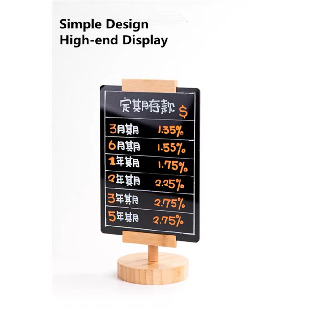 360 Graden Roterende A5 Tafel Kaart Prijs Display Board Bar Restaurant Reclame Herinnering Notice Board Menu Teken Houder Stand
