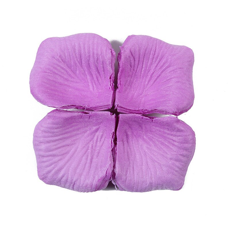 Pétales de roses en soie, 500 pièces/lot, 5x5CM, pour décoration de mariage, romantique, fausses fleurs, 31 couleurs, accessoires de mariage: 10-Light Purle