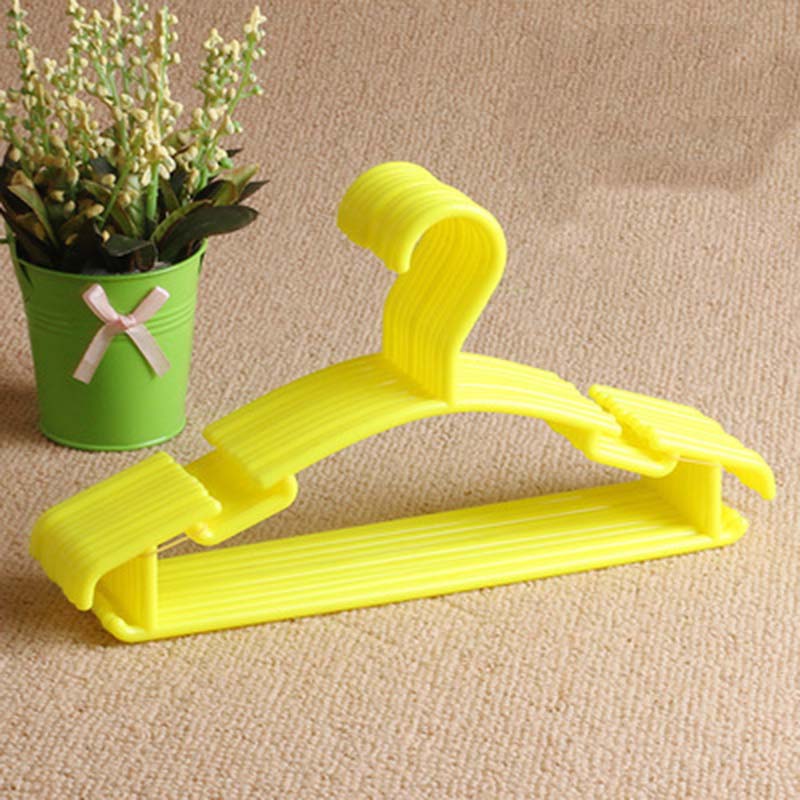 5 Stks/partij Draagbare Kleerhanger Kids Kinderen Peuter Baby Kleding Jas Plastic Hangers Haak Huishoudelijke Organizer: 2
