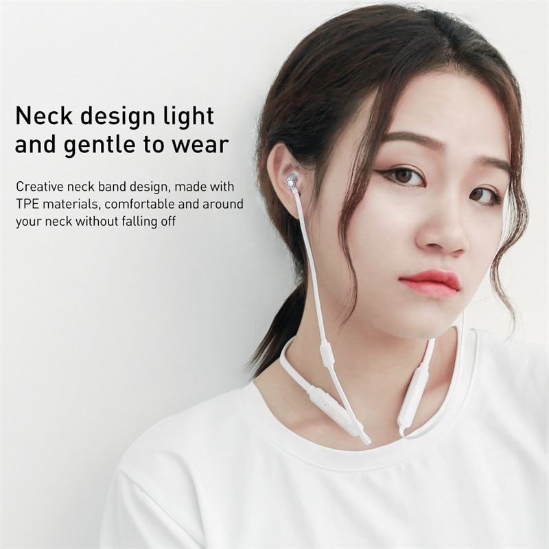 Baseus  s11a bluetooth høretelefoner sport trådløse hovedtelefoner trådløse høretelefoner bluetooth headset til iphone xiaomi 9
