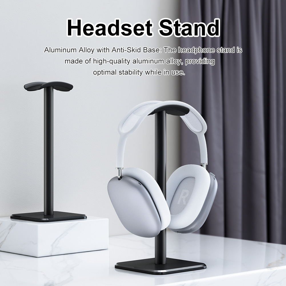 Aluminium Hoofdtelefoon Houder Rack Ruimte Besparing Desktop Organizer Display Oortelefoon Hanger Headset Ondersteuning Standaard