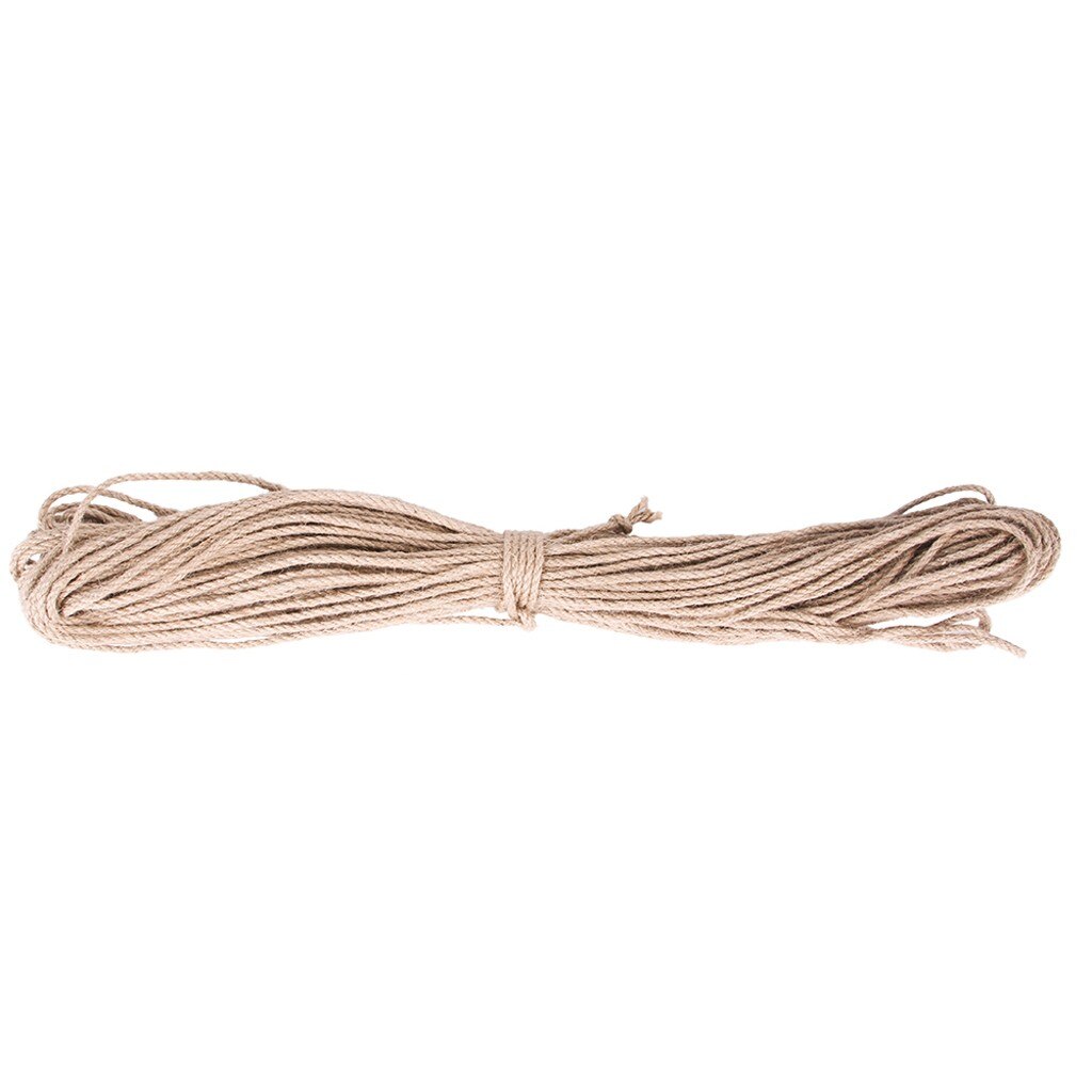 Columna de Gato de 4mm para rascar gatos, cuerda de Sisal para rascar, cuerda retorcida de Sisal de repuesto, juguete para rascar árboles
