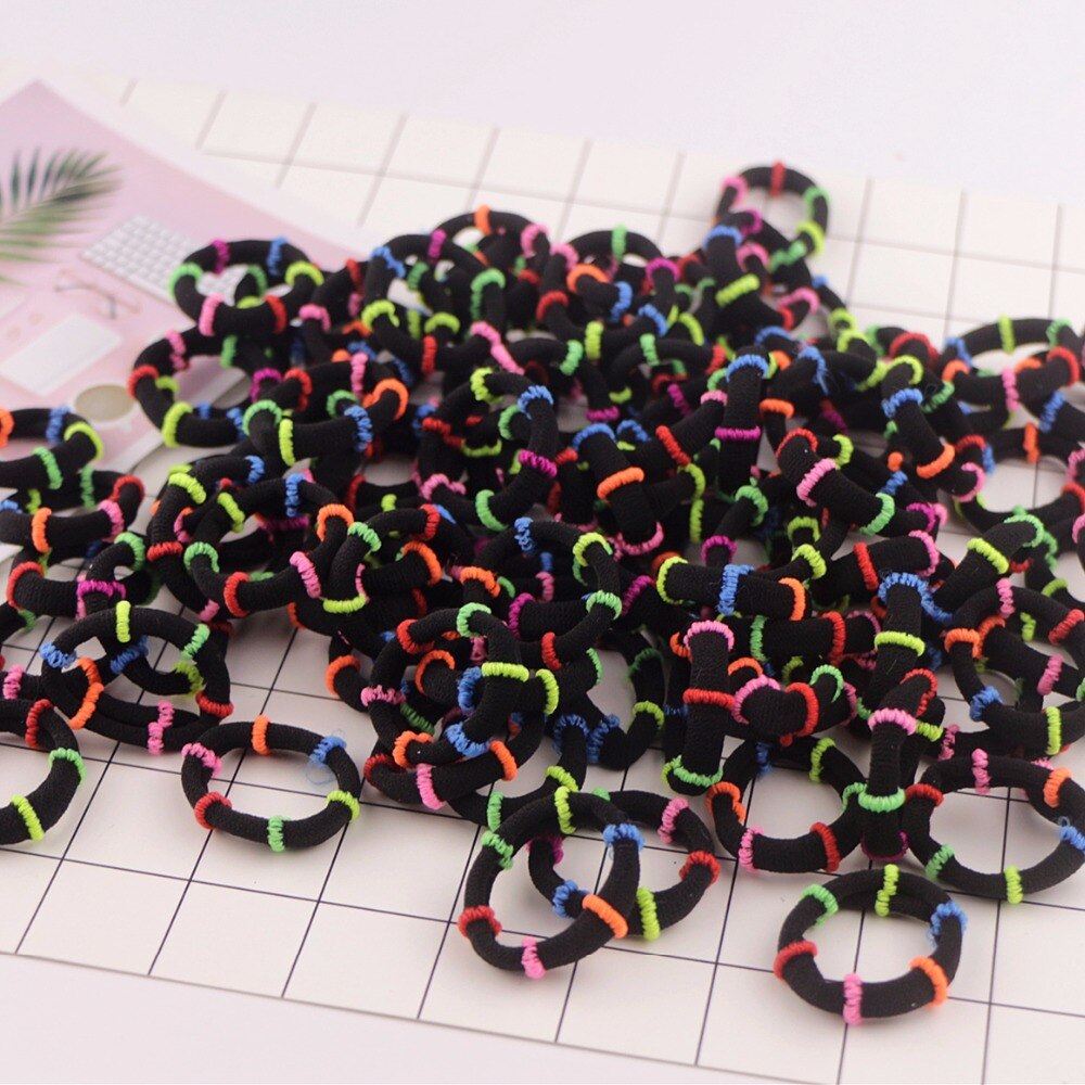 20 st härliga barn hårband rainbow mini gummiband 2cm pannband flicka elastiska hårband baby håraccessoarer