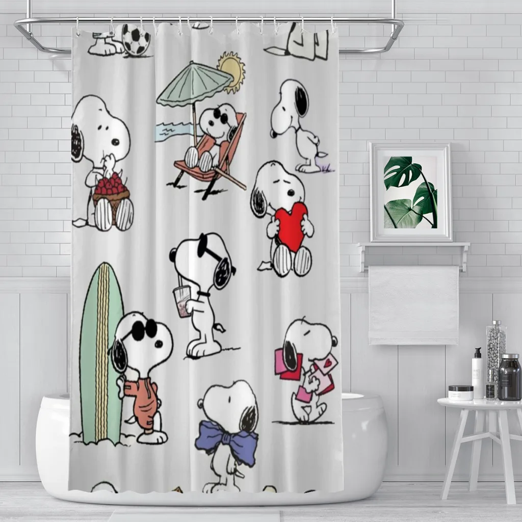 snoopy Dusche Vorhang Pro Bad ästhetisch Zimmer Dekoration: 180*200CM / verrotten