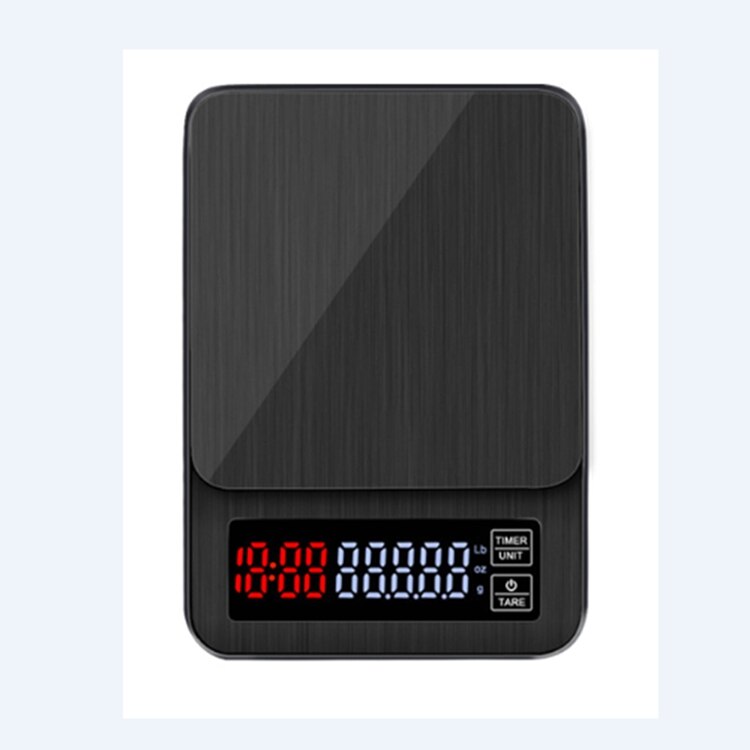 Lcd Digitale Elektronische Drip Koffie Schaal Met Timer 3Kg 5Kg 0.1G Zwarte Keuken Bakken Koffie Gewicht Balance usb Drip Schaal Timer: Goud