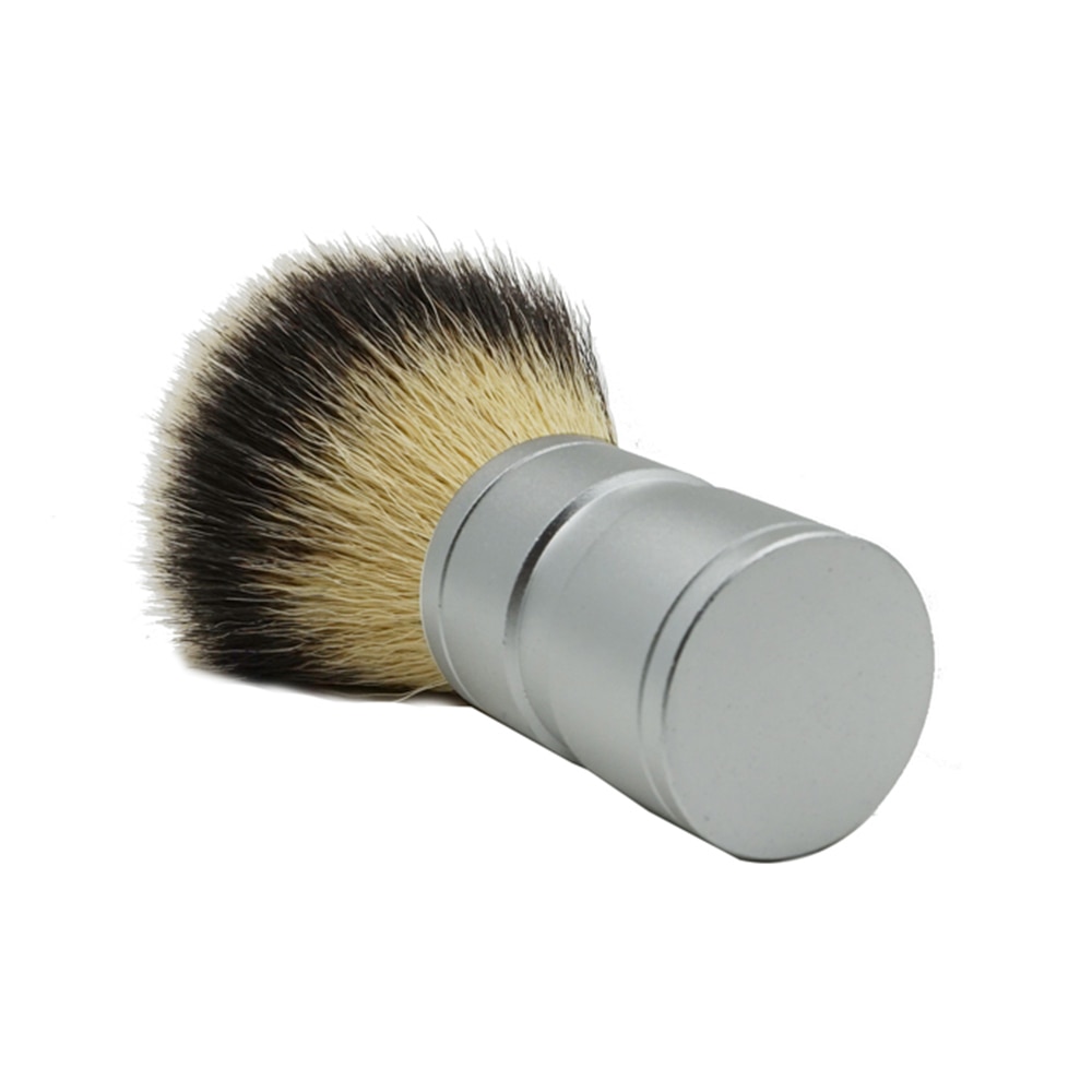 ELECOOL 1Pc männer Bart Haar Rasierpinsel Edelstahl Metall Griff Weichen Synthetische Nylon Haar Barbier Pinsel Komfortable Rasur werkzeug