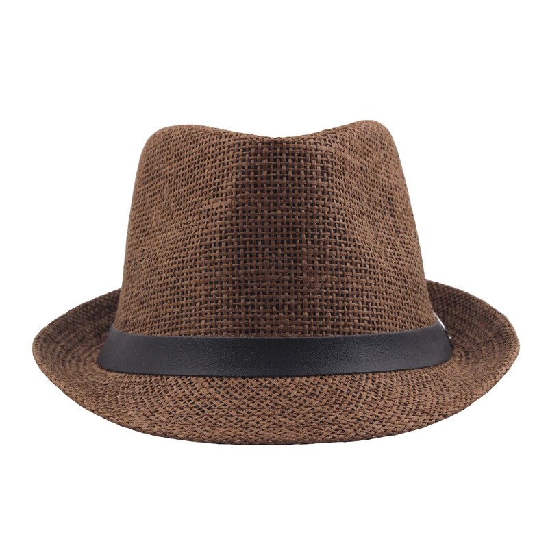 Women Men Hat Cap Summer Shade Straw Hat Top Hat Straw Beach Hat With Belt Unisex