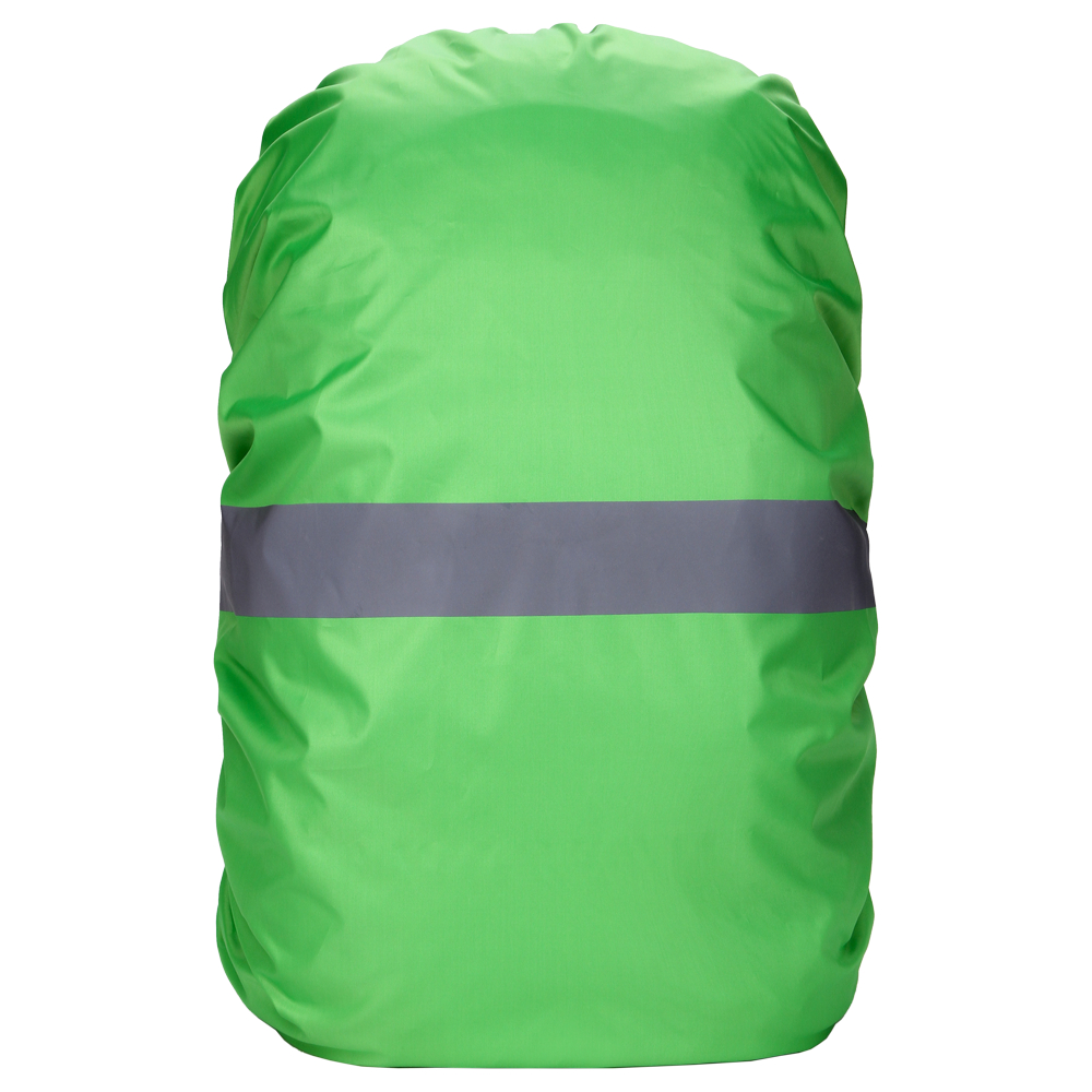Green Backpack Cover with Reflective Strip Women Men Waterproof Bag Rain Cover For Cycling Camping Hiking Mountaineering