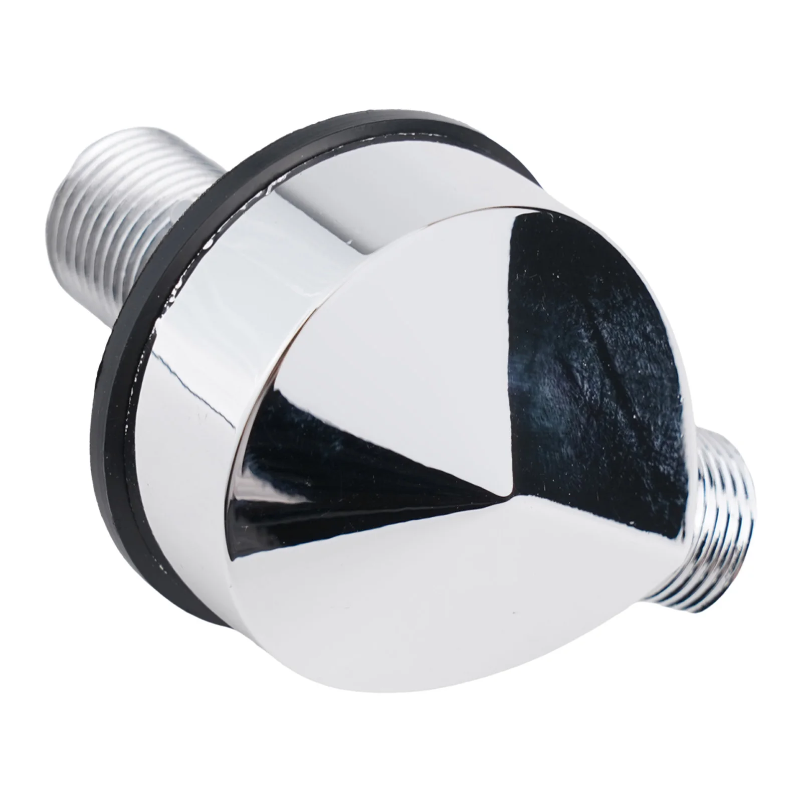 Muurbocht, messing ronde wandmontage doucheslangaansluiting accessoires  g1/2 inch wateruitlaat voor douche - zilver