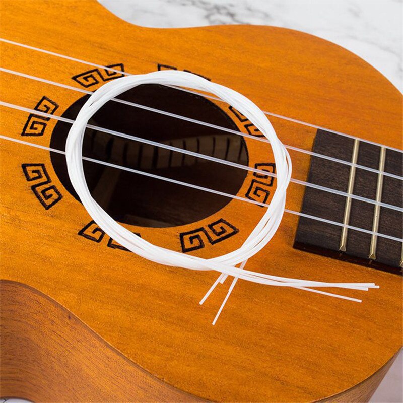 8 Uds Regular GCEA Tuned Nylon triple ocho cuerdas para 21/ 23 / 26 pulgadas Durable Ukulele cuerdas Stringed instrumentos partes