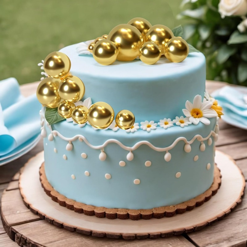 20 stuks bal taart topper decoraties mini ballonnen taart topper sticks gouden ballen taart picks taart topper ballen taart decoraties