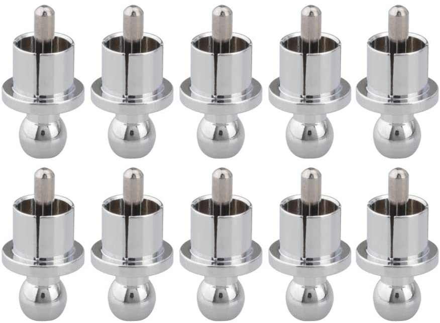 10pcs Rhodium Plated RCA Cap Plug Short-Circuit Socket Phono Connector RCA Shielding jack socket protect cover caps