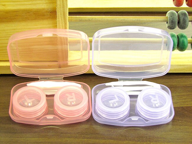 Facile à transporter Mini poche oeil étuis pour lentilles de Contact voyage lunettes yeux couleur lentille de Contact conteneur conteneur conteneur boîte