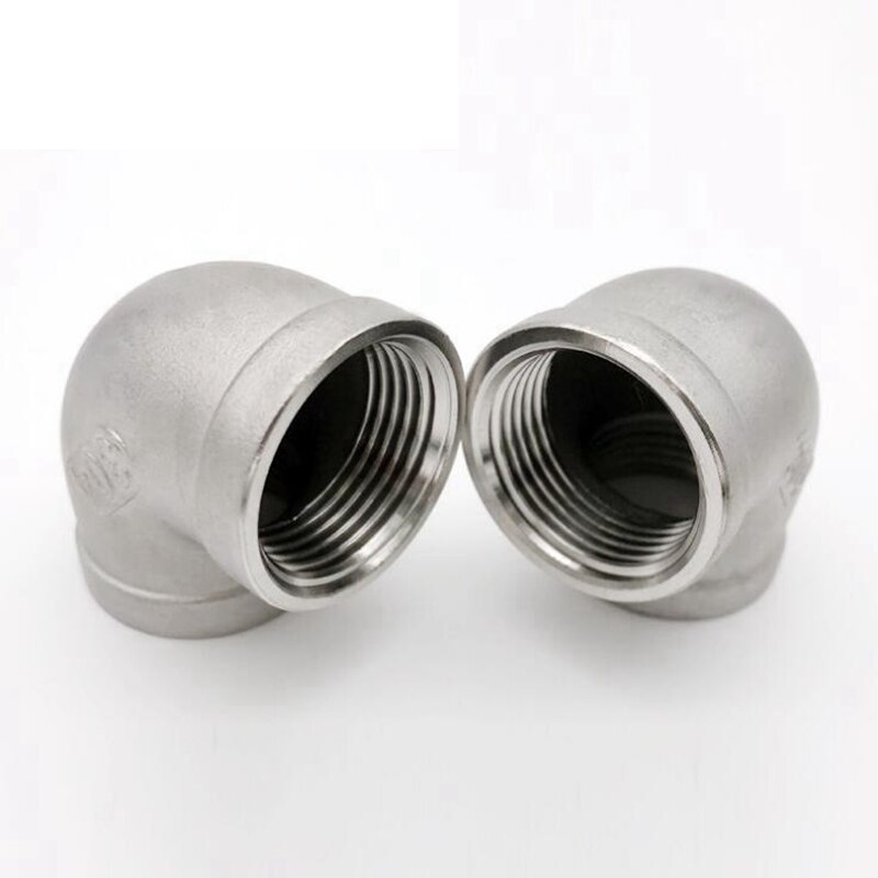 1/8 '' - 2'' NPT filettatura femmina 304 acciaio inossidabile uguale raccordo per tubo dell'acqua a gomito da 90 gradi connettore per giunto SS304