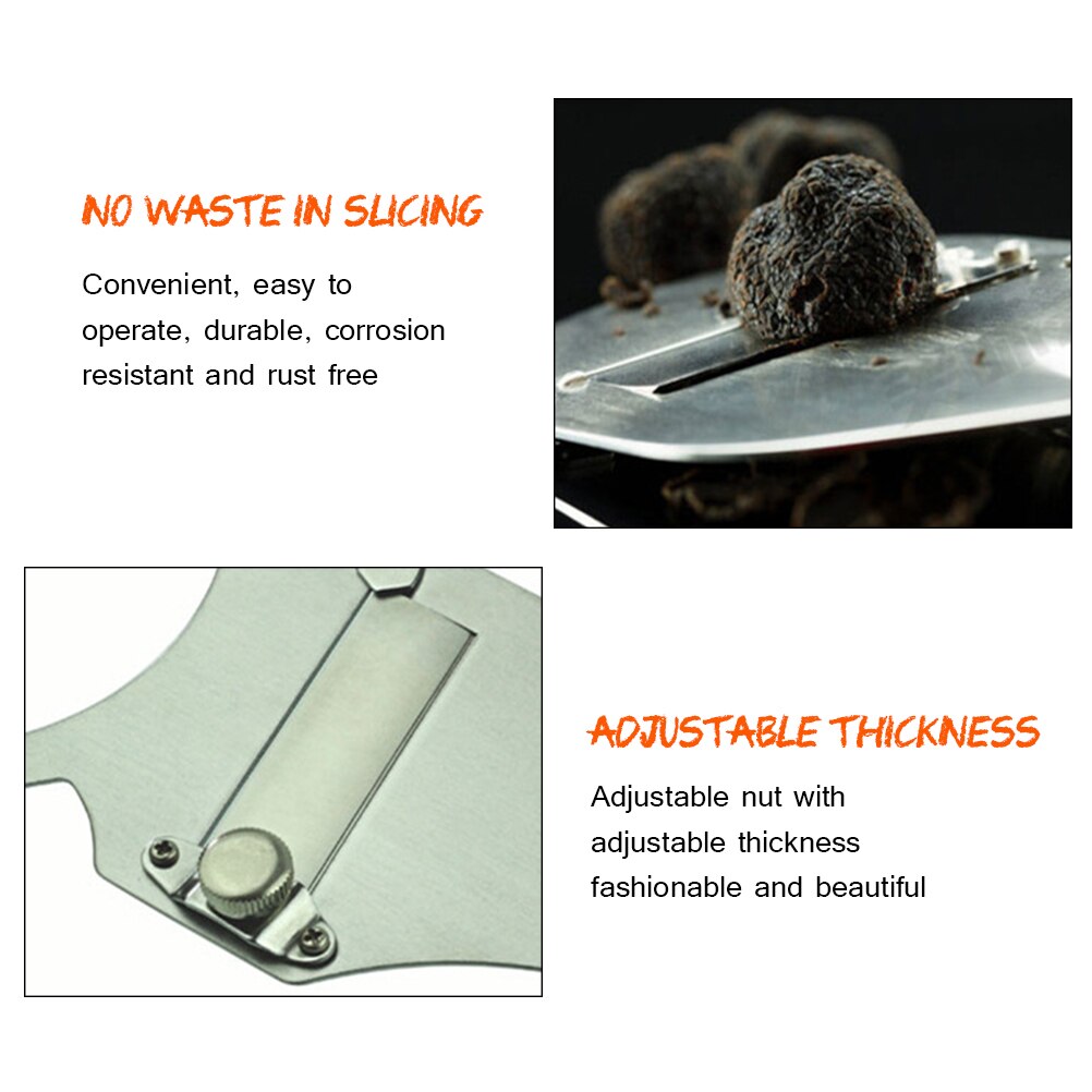 Multifunctional Truffle Slicer Stainless Steel Chocolate Truffle Shaver Knife Truffle Slicer Grater Cutter Shaver Kitchen
