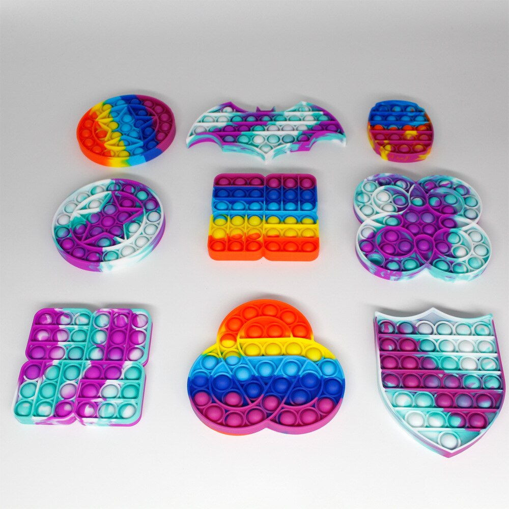 Big Size Popsits Push Bubble Fidget Toys Adult Stress Relief Toy Antistress Popsits Soft Squishy Anti-Stress Box