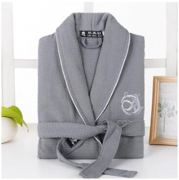 100%  bomullsrock badrock herr sommar kimono japansk stil: Grå / L