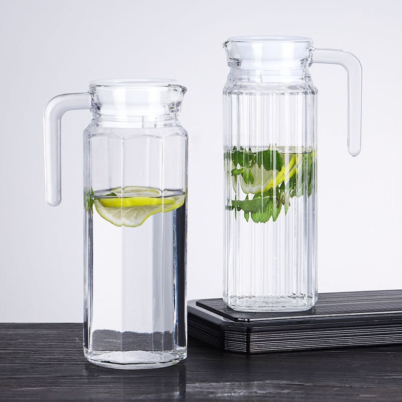 Pichet d'eau froide en plastique de grande capacité, pour jus de fruits, lait, Bar, bouteille de bière, vin, boisson, bouilloire Anti-chute