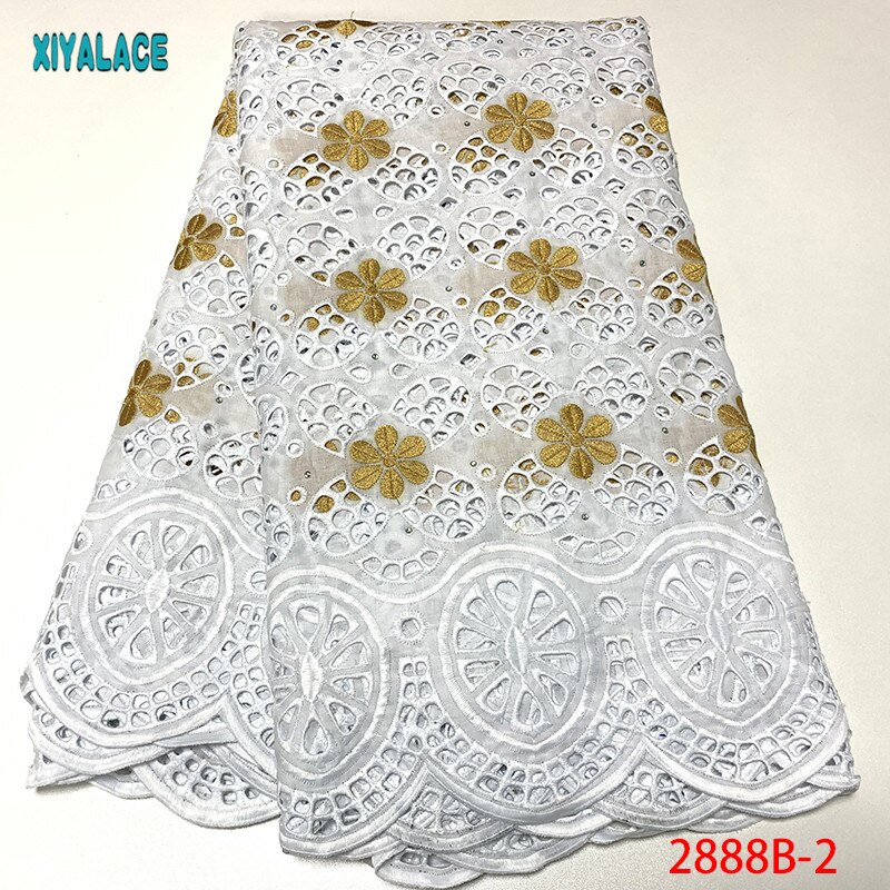 African Lace Fabric African Lace Fabric With stones French Lace Fabric For Black Women YA2888B-1