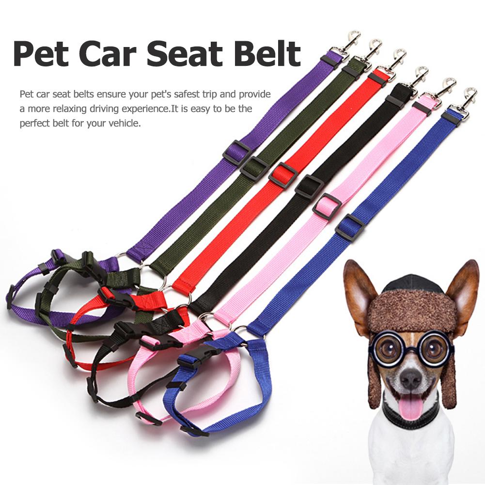 Universele Praktische Verstelbare Pet Hond Kat Autogordel Veiligheid Leads Voertuig Veiligheidsgordel Harnas Pet Seat Belt