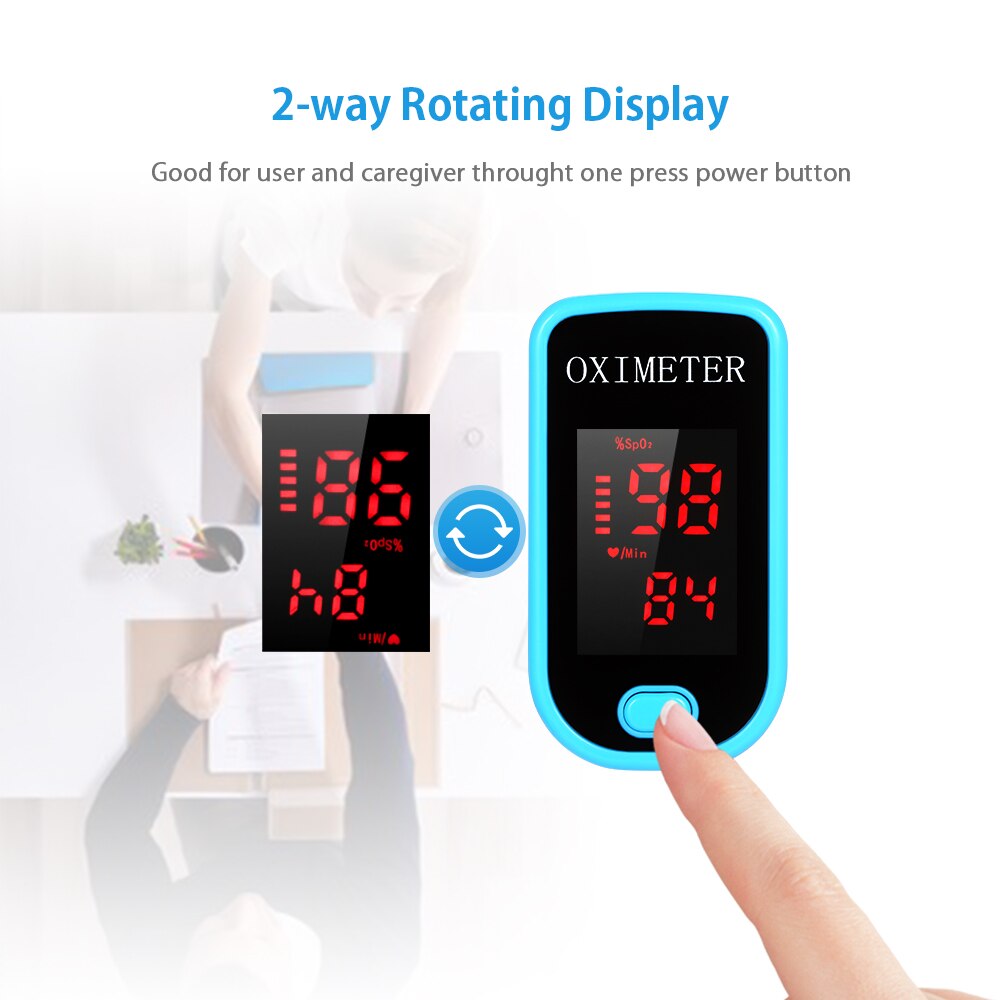 Digital Fingertip Pulse Oximeter OLED Display Blood Oxygen Pulse Sensor Saturation SpO2 Monitor for Nursing Home Sports Lover