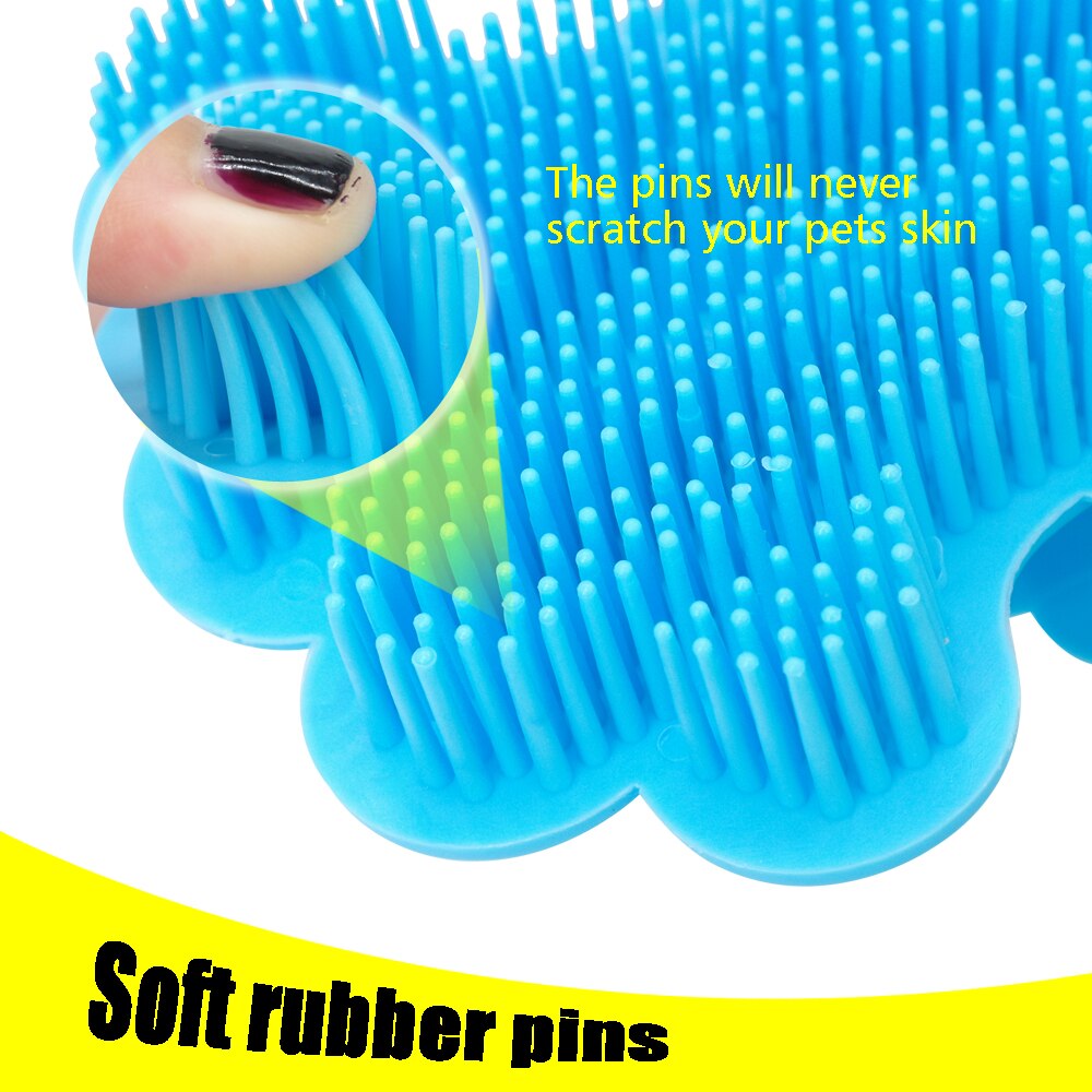 Peigne brosse pour chien, gant de toilettage, dissolvant de poils longs et courts, outil de bain pour animaux de compagnie, douche, Massage pour chien et chat