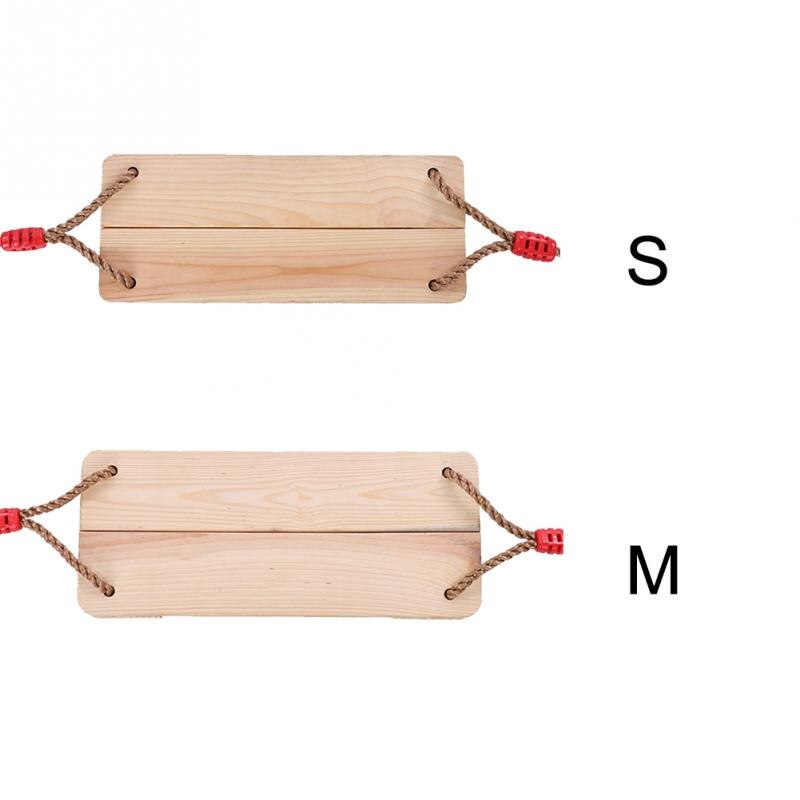 Adults Children Adjustable Rope Swing Kids Rocking Chair Indoor Outdoor Garden Yard Wooden Hanging Swings Game Tool