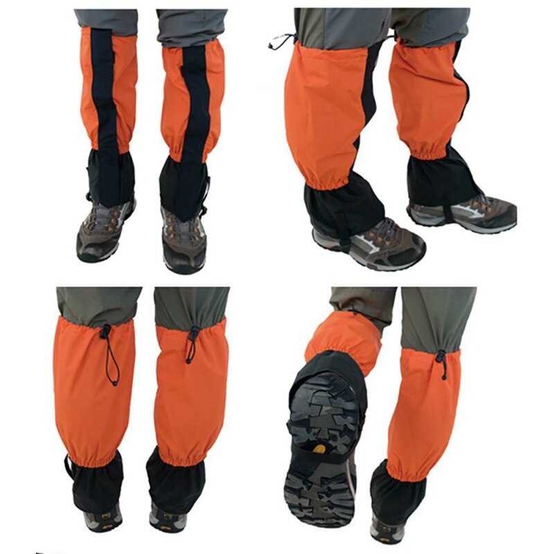Unisexe imperméable Legging jambe couverture guêtre randonnée Camping botte chaussure voyage coupe-vent jambières