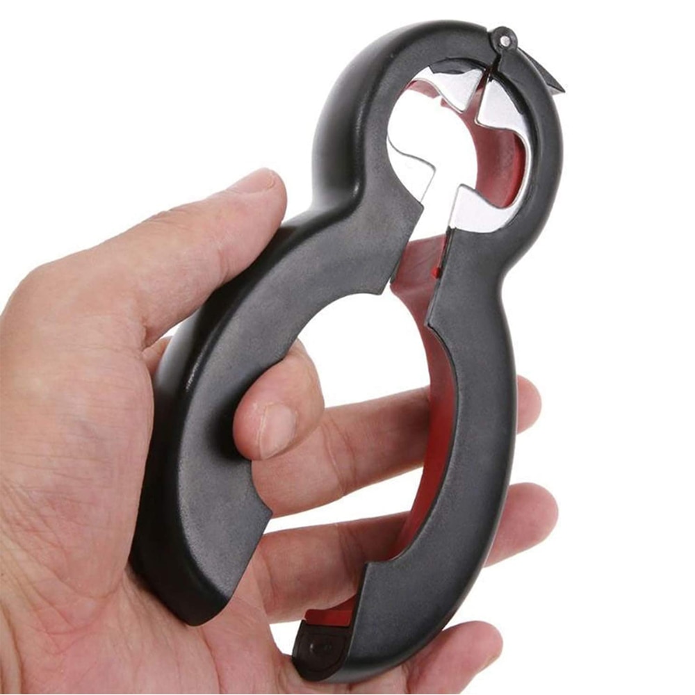 Kitchen Tool 6 in 1 Multi Function Can Beer Bottle Opener All in One Jar Gripper Can Beer Lid Twist Off Jar Wine Opener Claw