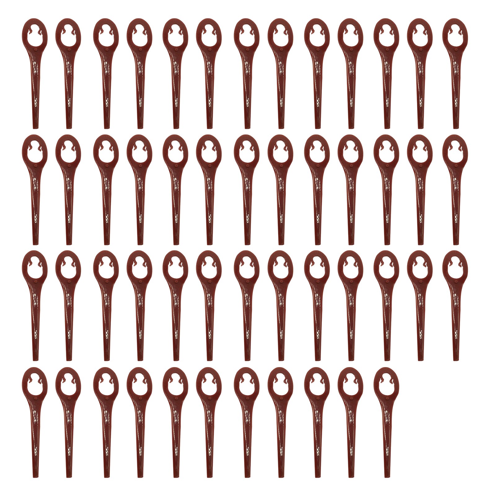 50pcs Plastic Blade Cutter Replace Lawn Mower Blade Garden Lawn Garden Mower Lawn Mower Blade For Trimmer Blade Grass Garden: Default Title